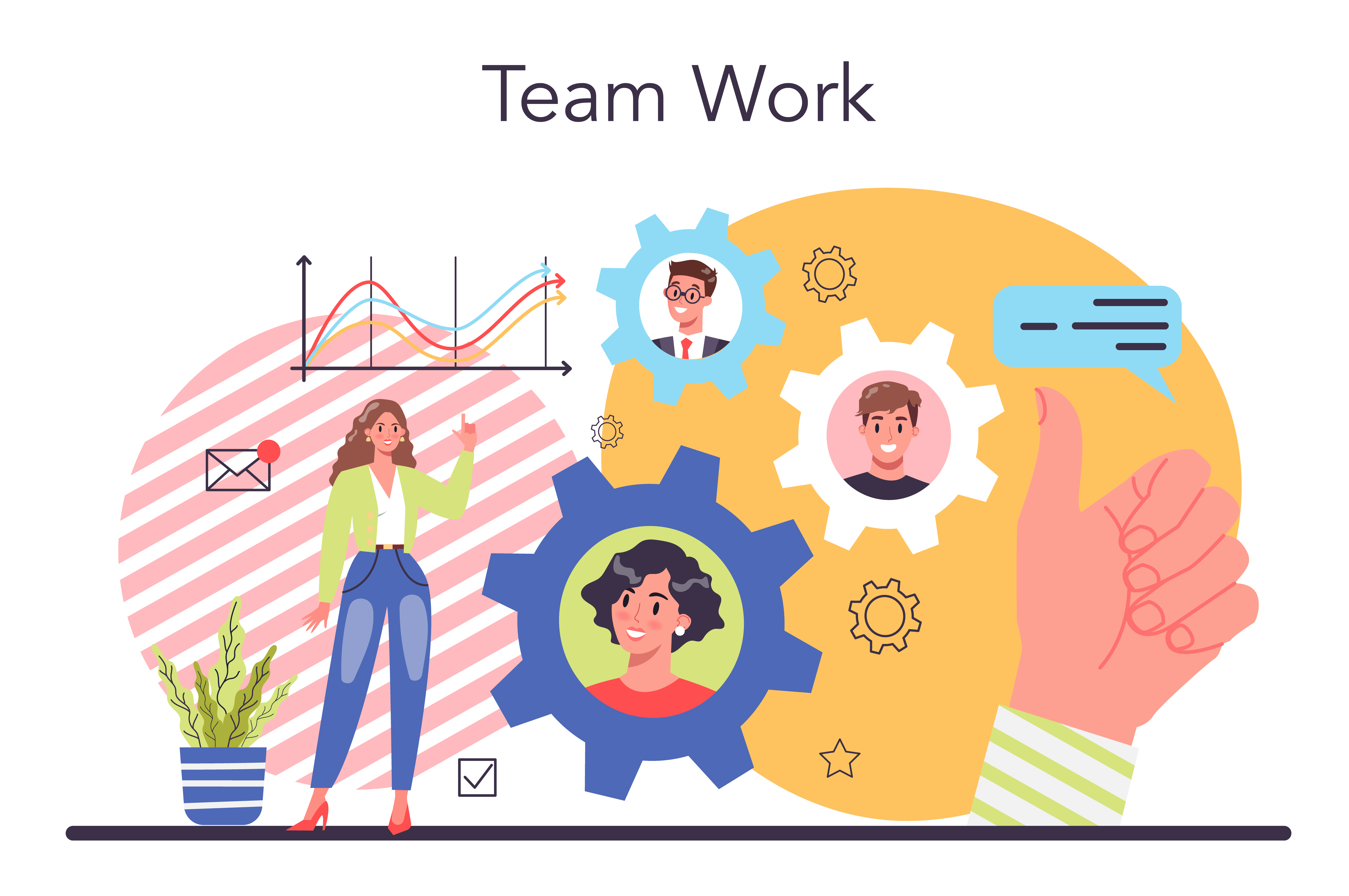 Business team: strategy, teamwork, and achievement